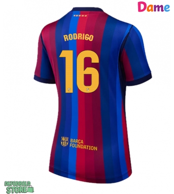 Barcelona Rodri Hernandez #16 Replika Hjemmebanetrøje Dame 2026-27 Kortærmet